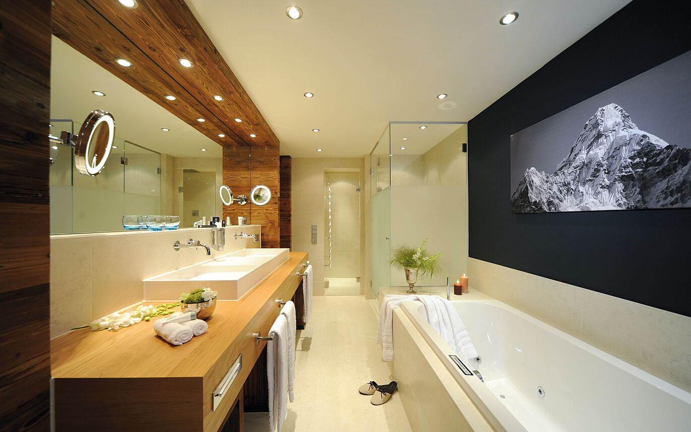 Badezimmer der Fire & Ice Suite